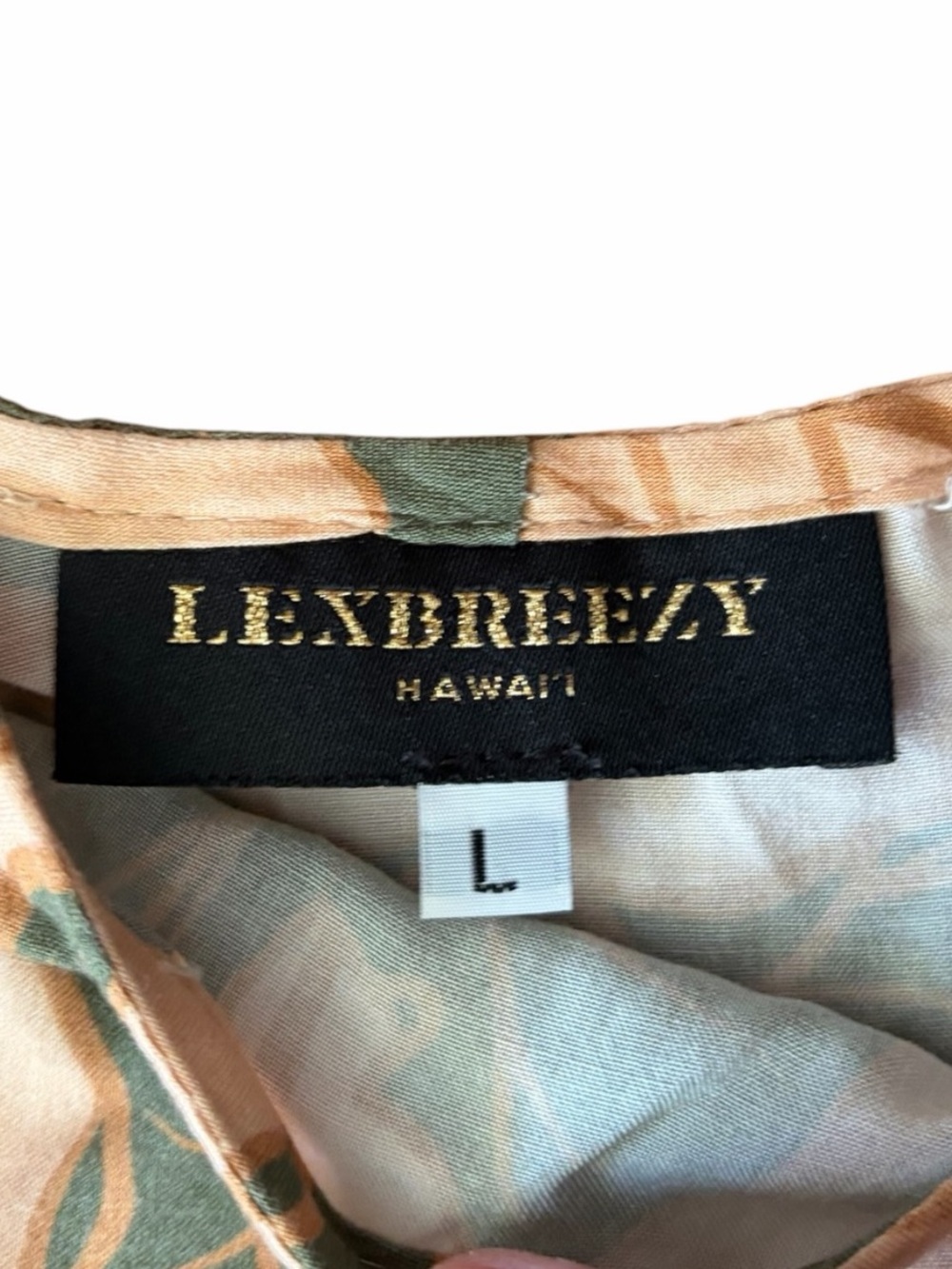 Lexbreezy Hawaii Large Green Kalo Top - Picture 4 of 5